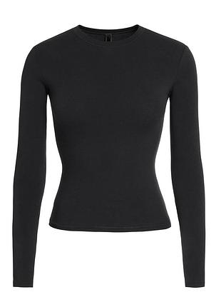 Лонгслив skims cotton jersey long sleeve t-shirt оригинал6 фото