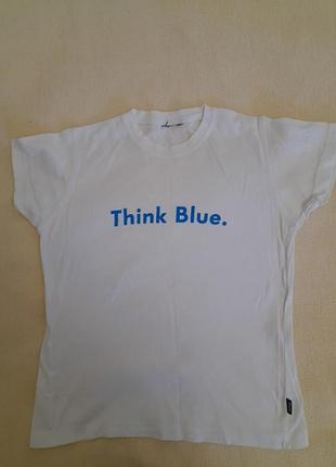 Футболка натуральна біла.# 154#.