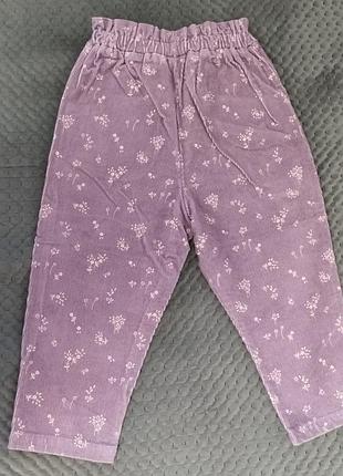 Штани вельветові дитячі next 2-4р