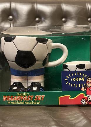 Футбольная чашка и подставка под яйцо