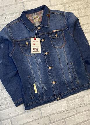 Стильна джинсова куртка чоловіча original design, варіант на осінь/весну/літо. l/xl