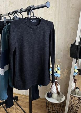 Чоловічий гольф джемпер чорно-сірий 🖤🩶