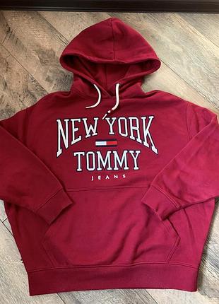 Толстовка худі з капюшоном спортивна кофта tommy hilfiger