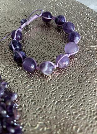 Браслет амулет шамбала аметист