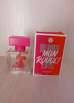 Парфумована вода mon rouge bloom in love yves rocher 30 ml