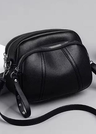 Сумка кроссбоди женская, черная