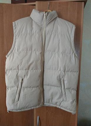 Жилетка безрукавка кепчай бежевый размер l