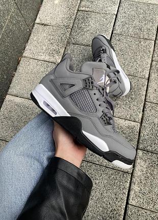 Мужские кожаные кроссовки nike air jordan 4 🆕 демисезонные кроссовки найк джордан