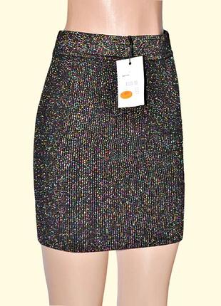 Мини юбка с люрексовой нитью от bikbok