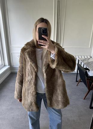 Еко шуба штучне хутро пальто h&m