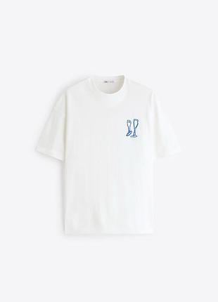 Біла футболка zara