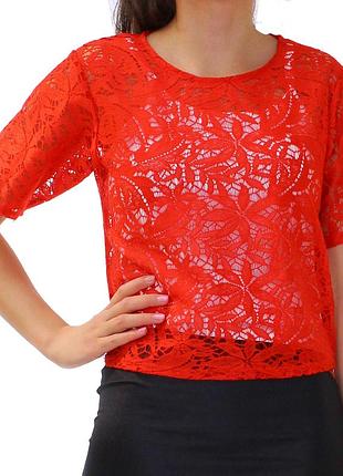 Кружевная кофта блуза