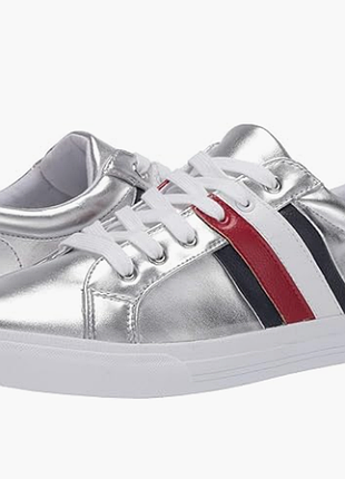 Tommy hilfiger слипоны кеды lireai silver sneakers