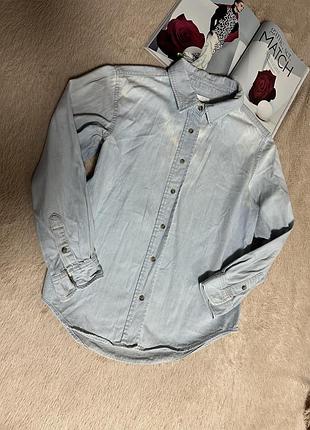 Джинсова сорочка zara