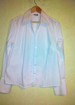 Блузка-рубашка, 42 размер, стрейчевая ткань
