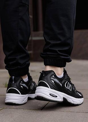 Р.36,40  кроссовки new balance 530 black white nb137 унисекс 5