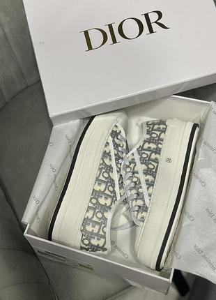 Кеды диор диор dior белые черные