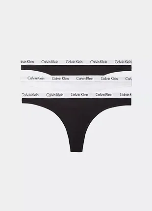 Набір трусиків-стринги calvin klein underwear оригінал бавовняні труси 3 шт.