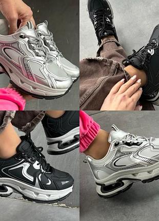 Кроссовки женские спортивные туречки серые черные