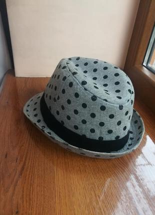 Шляпа в горошек, котон, р. 55-56 см4 фото