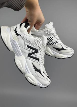 Кроссовки new balance 9060 white black