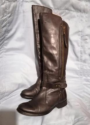 Шкіряні чоботи до колін. 25см.