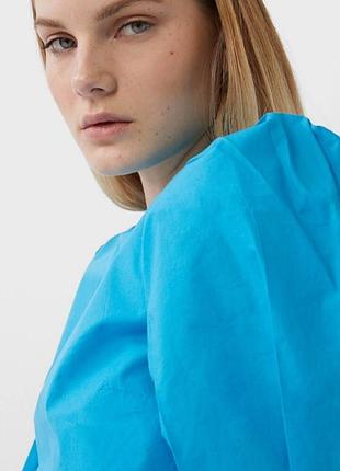 Голубая женская блуза