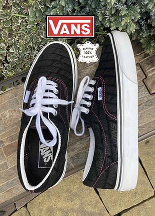 Vans оригинальные кожаные женские кеды кроссовки слипоны натуральная кожа 39р.