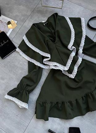 Платье с кружевом ❤️‍🔥 7