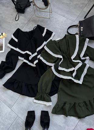 Платье с кружевом ❤️‍🔥 8