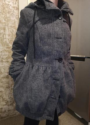 Куртка пальтовая полупальто пиджак драповый4 фото