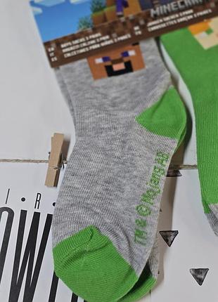 Дитячі шкарпетки minecraft 3