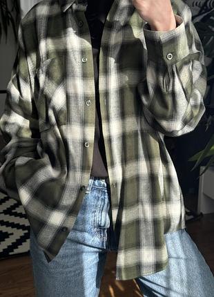 Рубашка женская в клетку