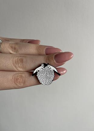 Пин значок металлический брошь ума в твоих руках, мозг