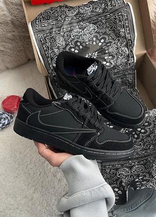 Стильні жіночі кросівки Nike Air Jordan 1 Retro High Nouveau Snakeskin Black Red Mens Shoes 819176-001 retro low x travis 5LAB3 full black чорні