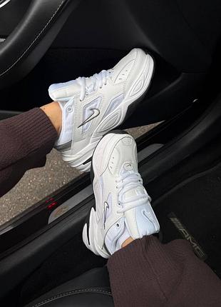 Кроссовки унисекс nike m2k tekno essential white/black