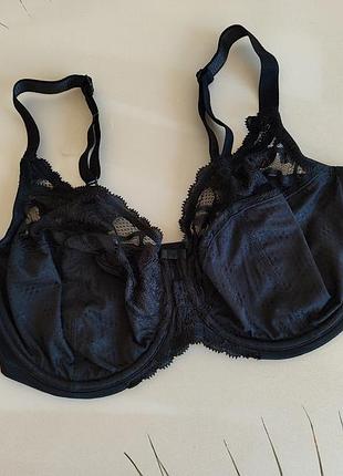 34e/75f черный бюстгальтер с мягкой чашкой на косточках от m&s