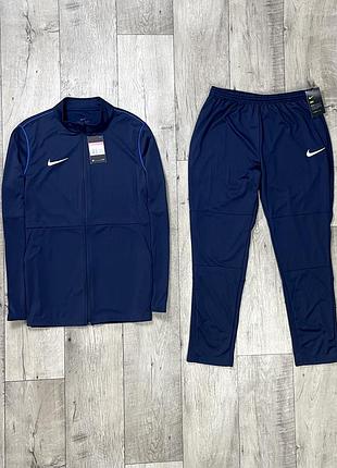 Nike dri-fit спортивный костюм l размер синий оригинал