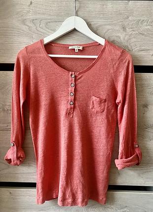 Натуральний лляний лонгслів