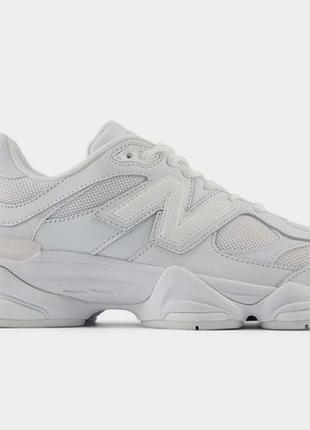 Кроссовки унисекс new balance 9060 triple white