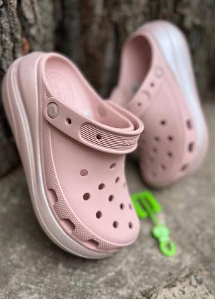 Crocs classic crush shimmer toy стильные кроксы на платформе