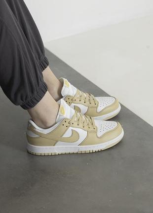 Кросівки жіночі nike sb dunk low golden\white