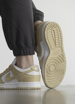 Кросівки жіночі nike sb dunk low golden\white3 фото