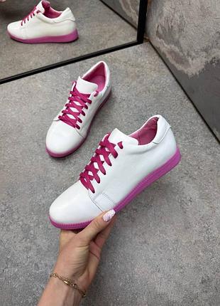 Стильві шкіряні кеди барбі