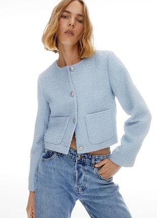 Твідовий піджак жакет h&m zara