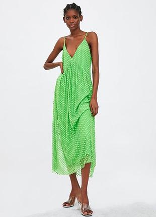 Сукня, плаття, сарафан в горошок zara