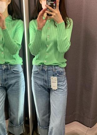 Новий лонгслів, кардиган з шерстю лани zara, розмір l (40), можна на m (38)