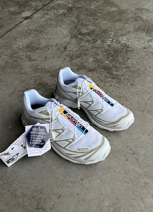 Кроссовки salomon s/lab xt-6 white grey 3