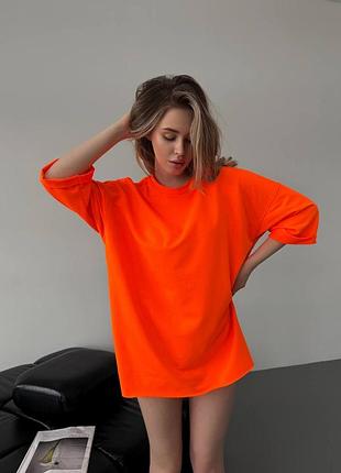 Жіноча неонова футболка оверсайз