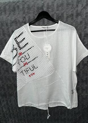 Футболки батал льон